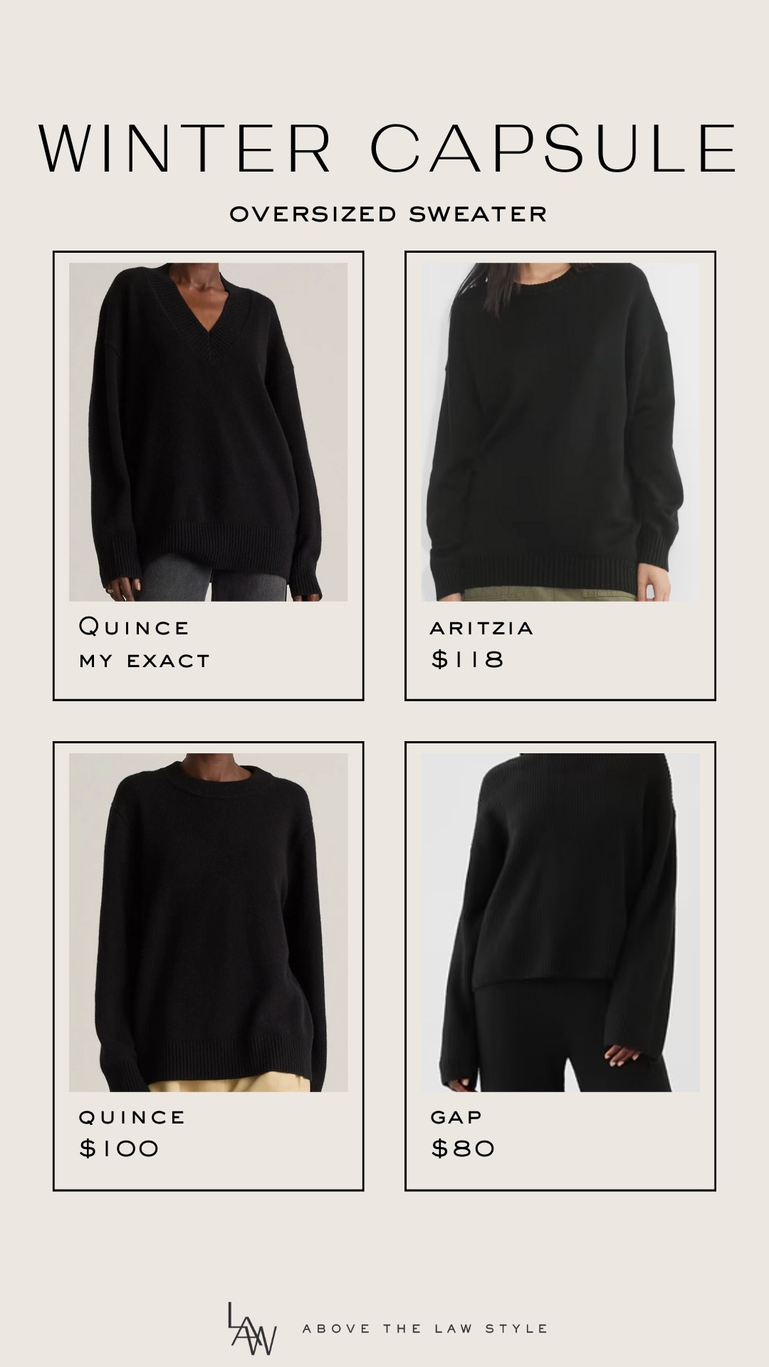 Winter Capsule: Oversized Black Sweater 

#LTKStyleTip #LTKFindsUnder50 #LTKFindsUnder100
