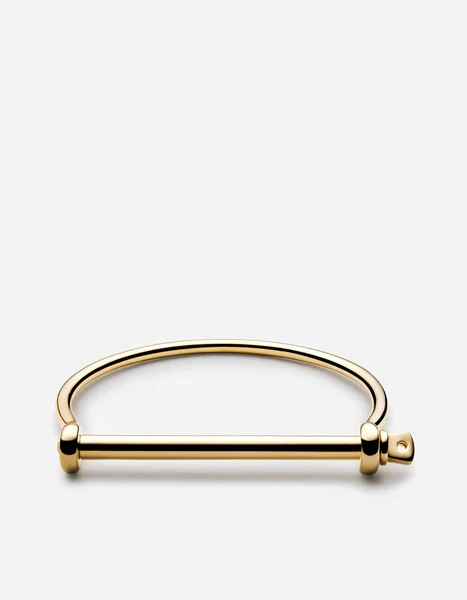 Thin Screw Cuff, Gold | Miansai