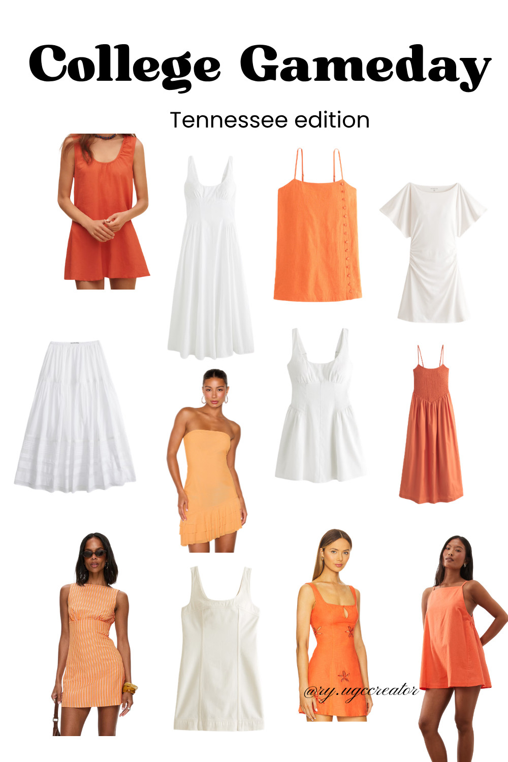 Tennessee gameday looks 🧡🏈🍊 Whether you’re headed to Neyland or watching from home, these are the perfect orange & white outfits for cheering on the Vols!
#TennesseeGameday #VolsGameday #TennesseeVols #GamedayOutfits #CollegeGameday #UTK #Vols #GamedayStyle #FootballOutfits #OrangeAndWhite 

 #LTKgrwm #LTKootd #LTKSeasonal
