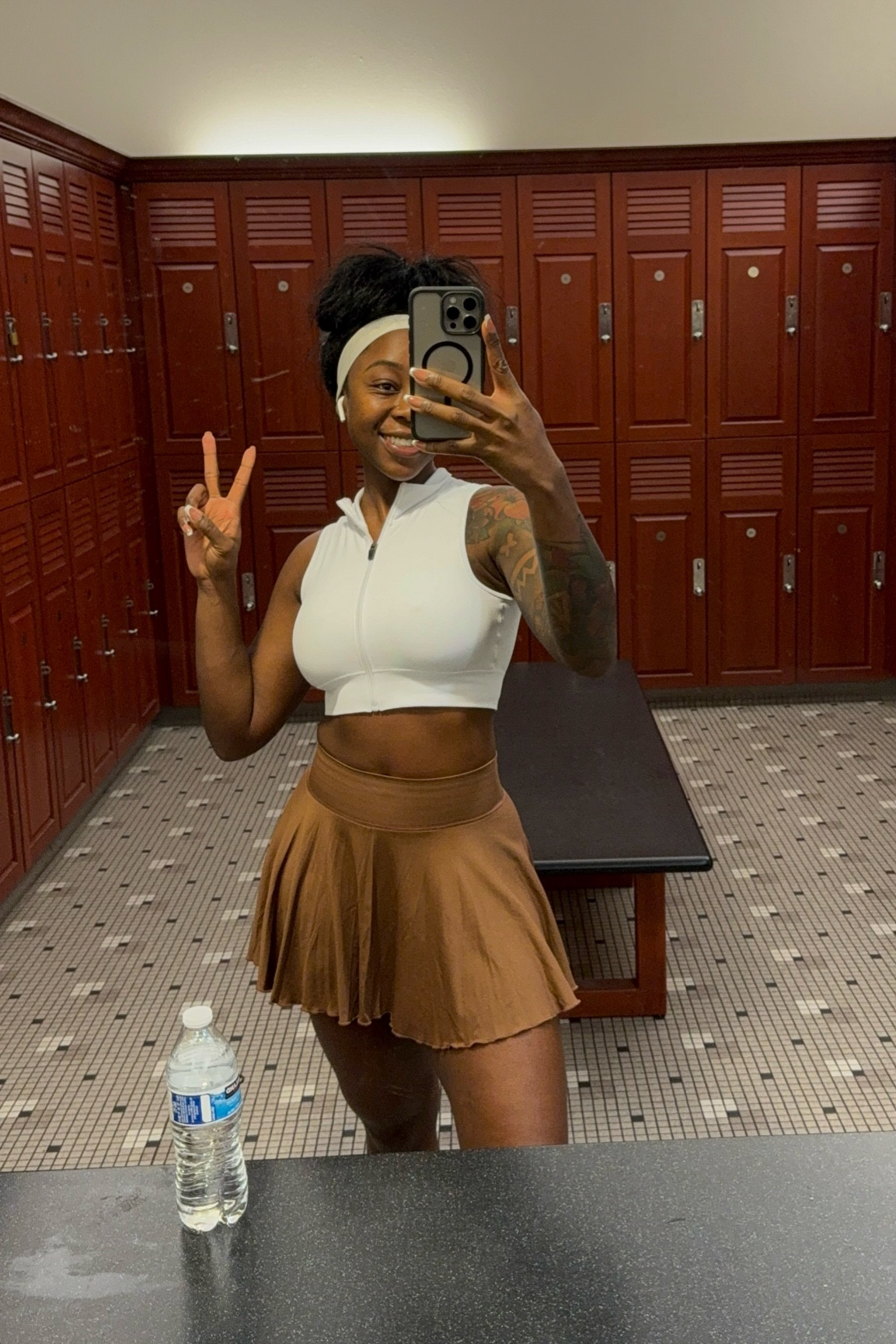 Wearing a skirt to gym seems so cliche, but I loved it! 😂

#LTKFitness #LTKActive