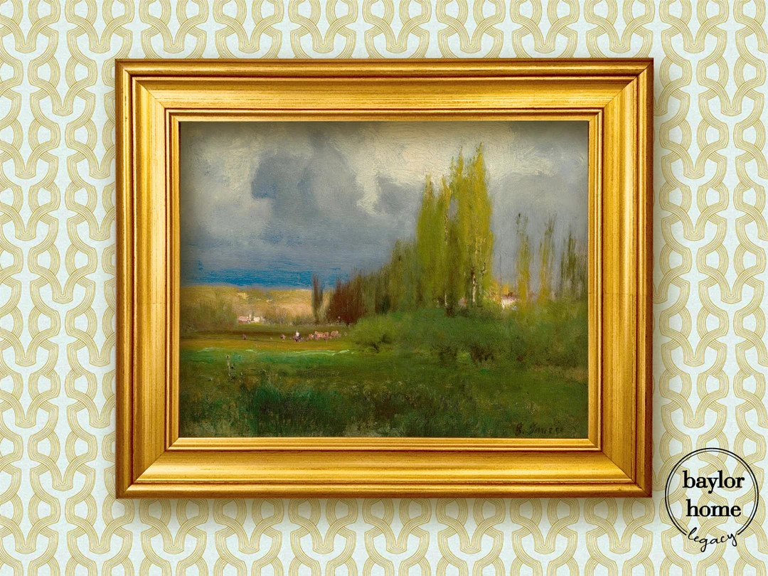 Framed Abstract Landscape Landscape Oil Painting Print on - Etsy | Etsy (US)