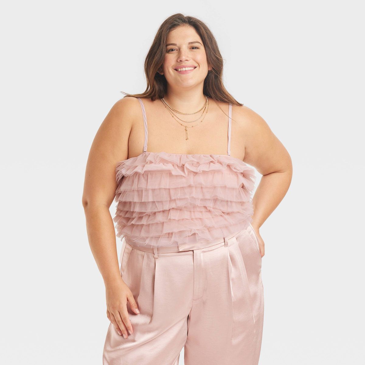 Women's Tiny Tulle Tank Top - A New Day™ | Target