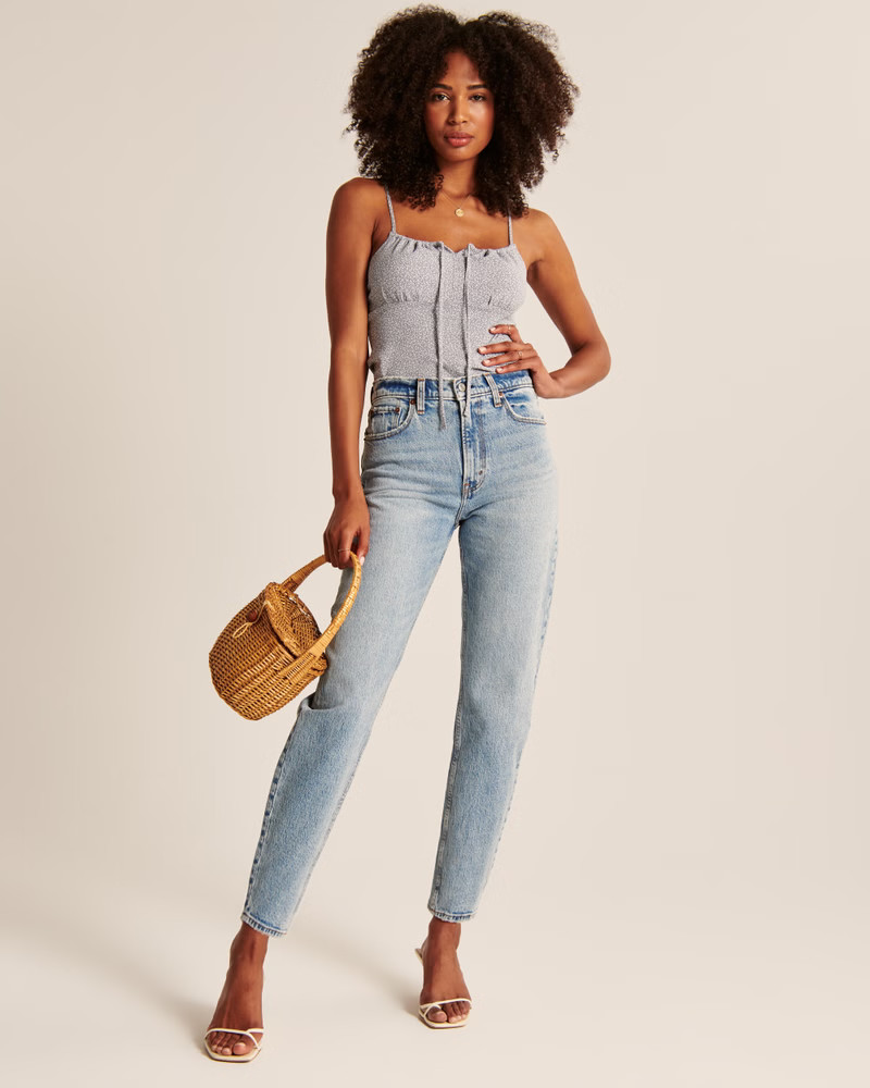 Women's Tie-Front Cropped Cami | Women's Clearance | Abercrombie.com | Abercrombie & Fitch (US)