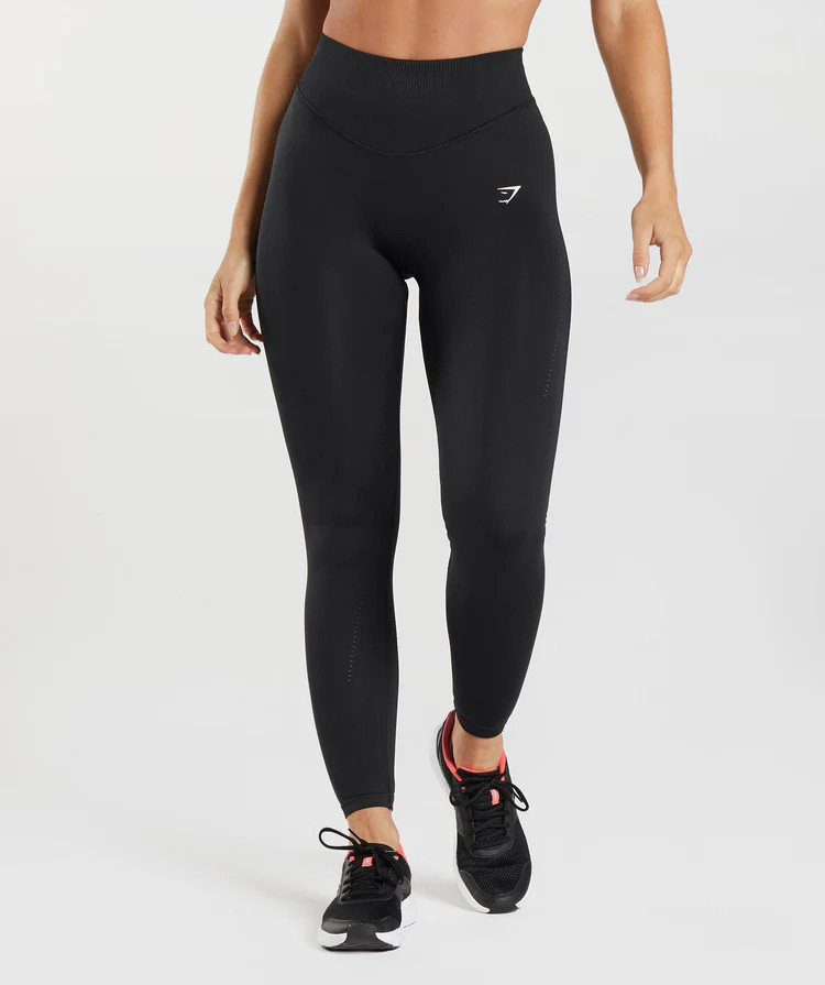 Gymshark Sweat Seamless Sculpt Leggings - Black | Gymshark US