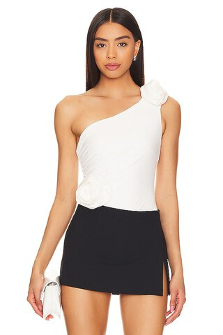 Bardot Lilita Bodysuit in Orchid White from Revolve.com | Revolve Clothing (Global)