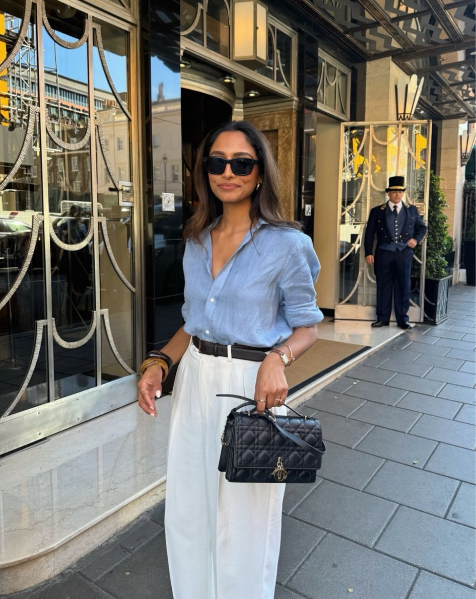 Time in London when it’s Sunny! 

Summer Outfit Inspiration, Summer Style, Blue Shirt, White Trousers, City Style, London Style 

#LTKsummer #LTKuk