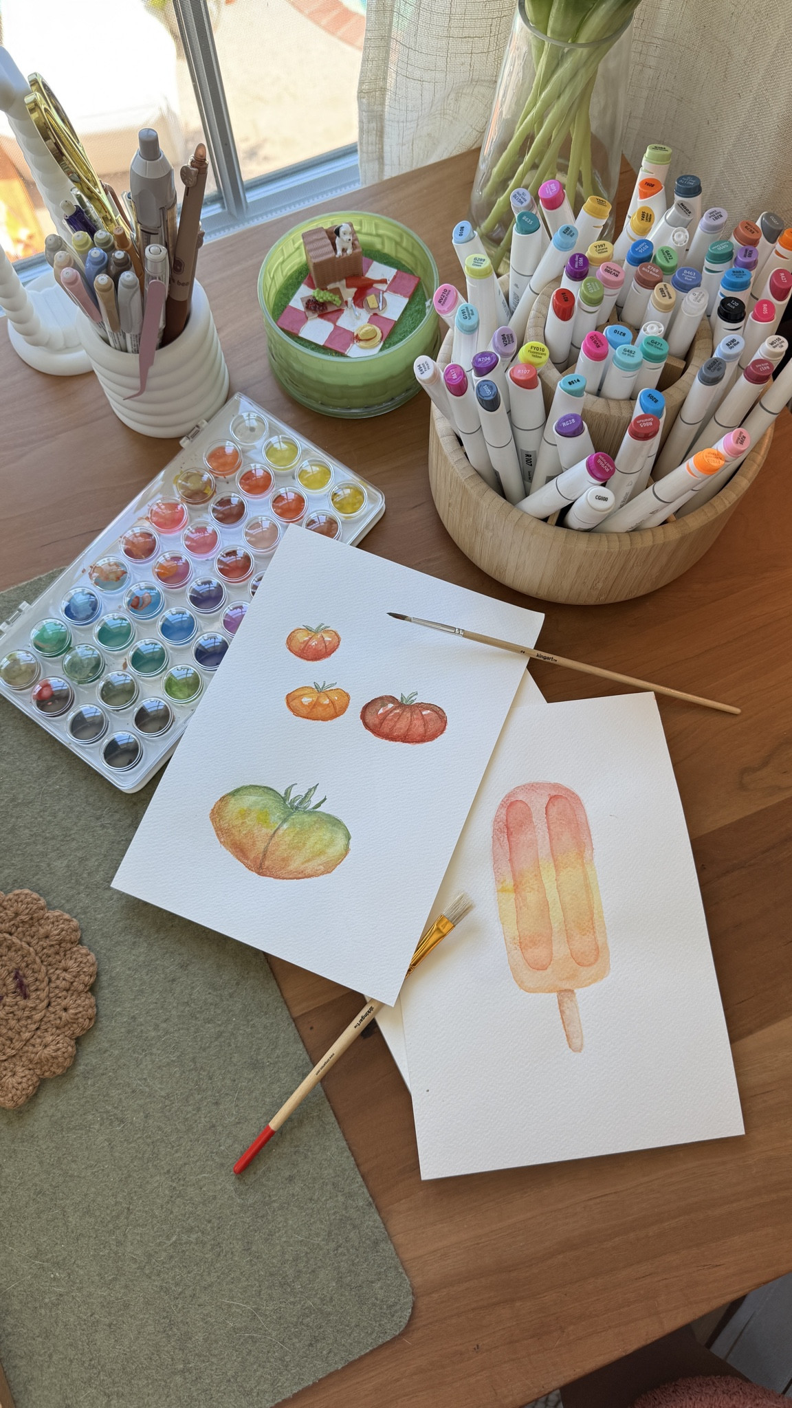 water coloring puts me in a zen mood 🌈  

 

#LTKHome #LTKKids #LTKFamily