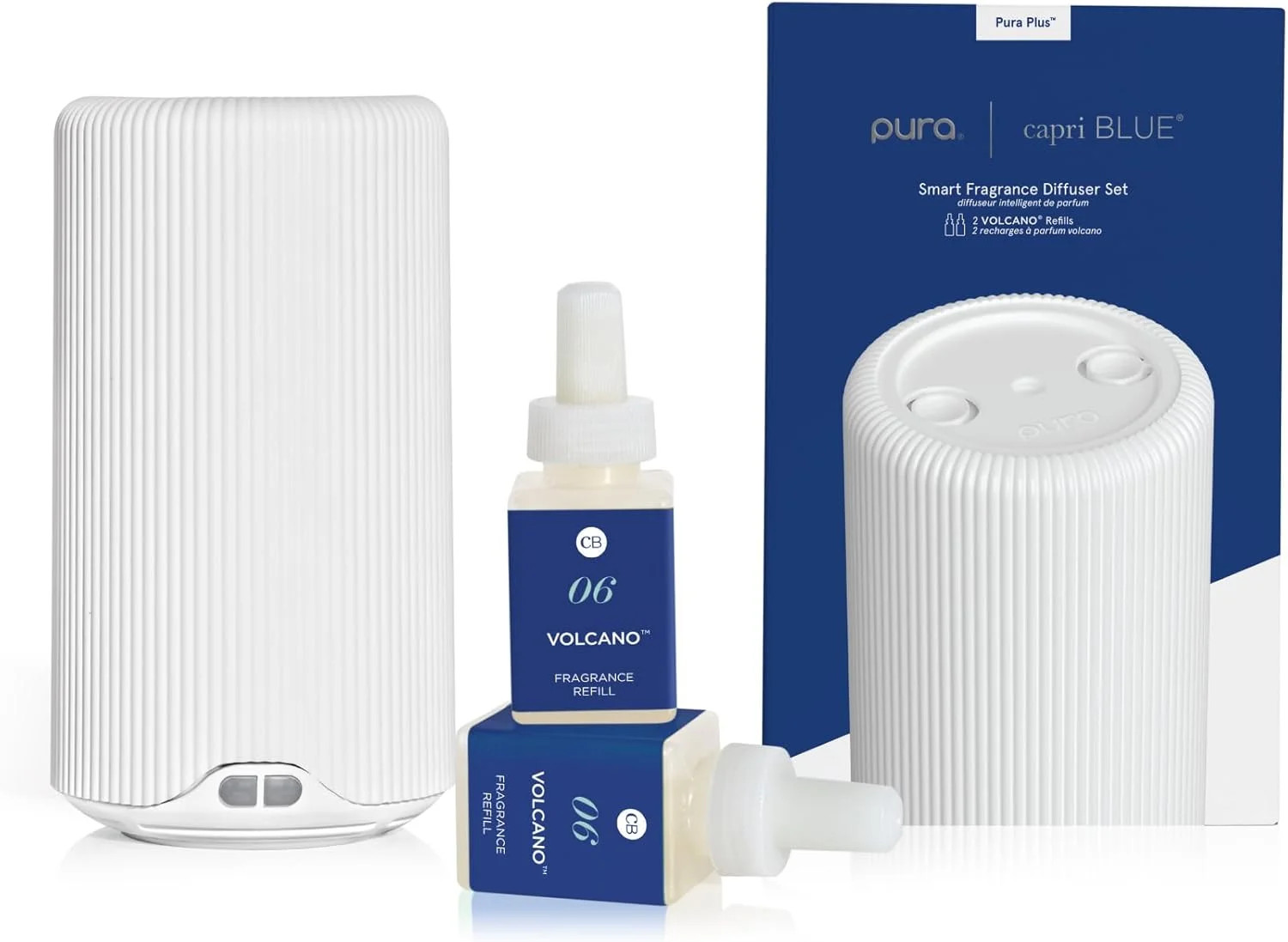 Pura Plus Smart Home Fragrance Diffuser Kit - Includes 1 Tabletop Pura Diffuser and 2 Volcano Pur... | Walmart (US)