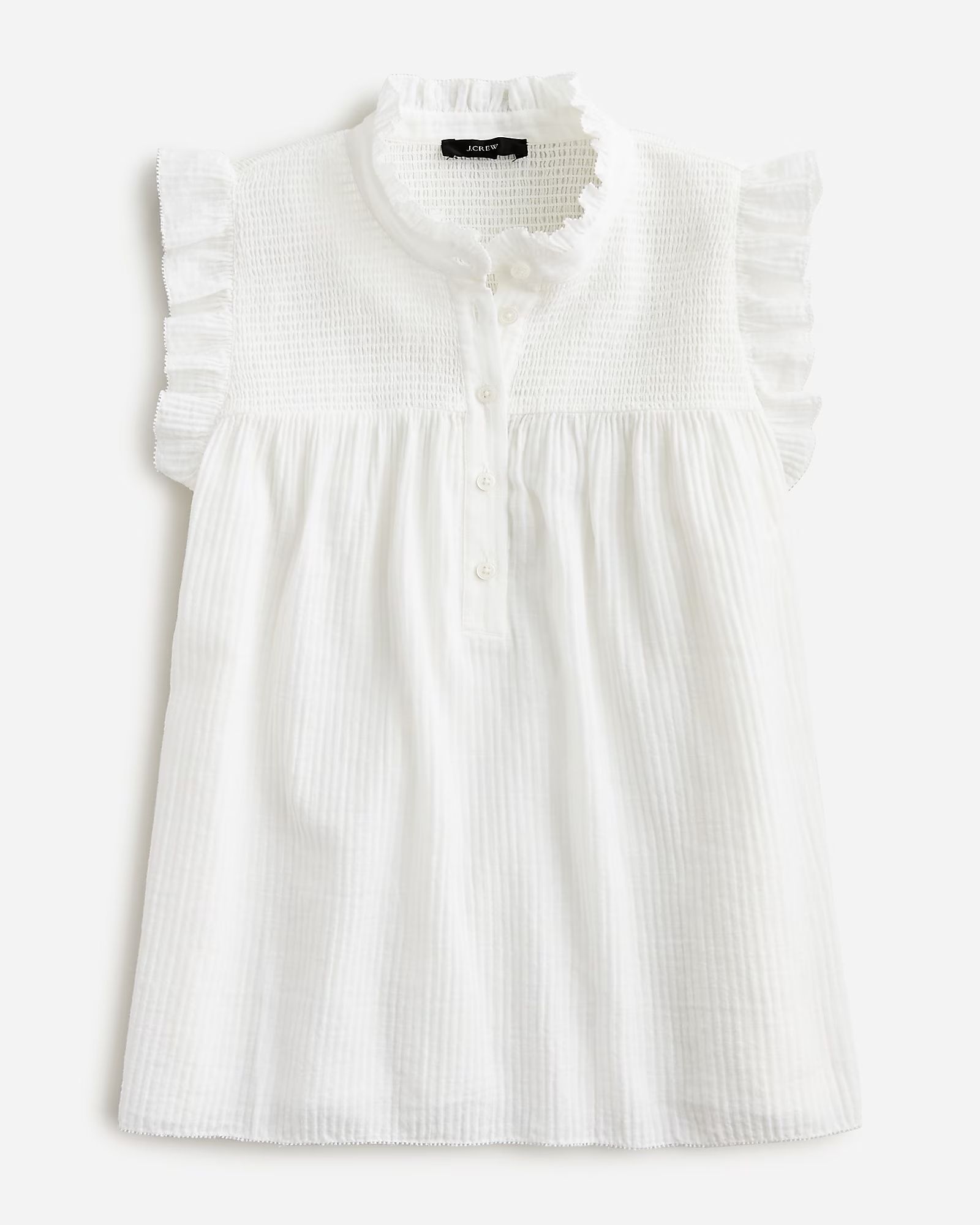 Garden top in soft gauze | J.Crew US