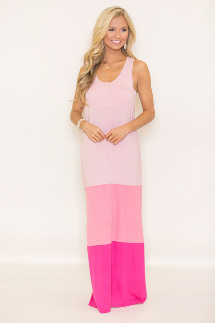 Adore These Summer Days Maxi Dress Pink | The Pink Lily Boutique