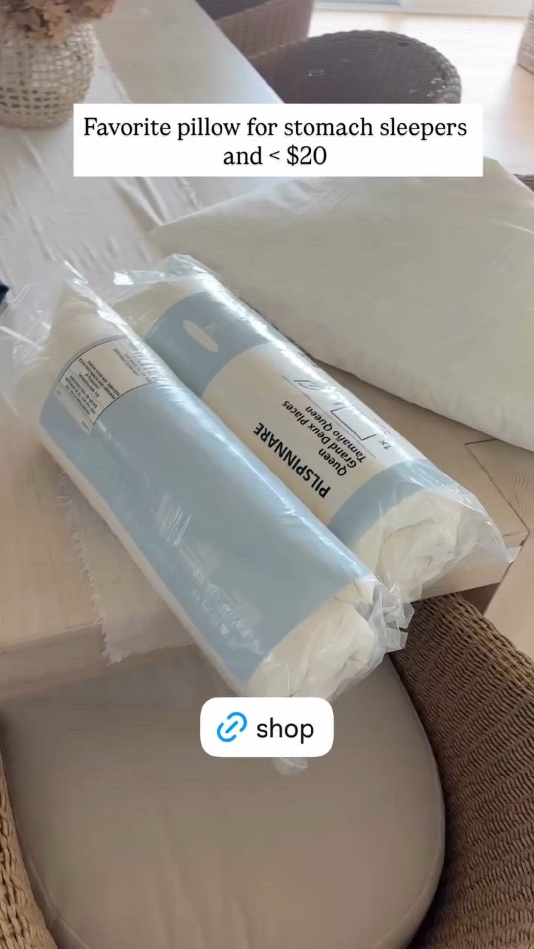 Favorite pillow for stomach sleepers and < $20