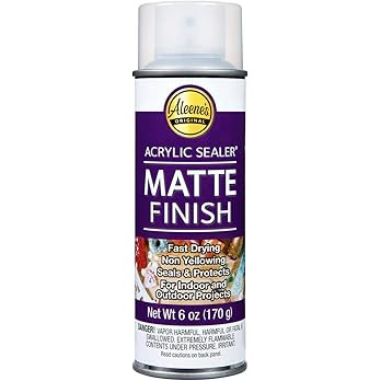 Aleene's Spray Finish 6oz Acrylic Sealer, 6 Ounce (Pack of 1), Clear-Matte | Amazon (US)