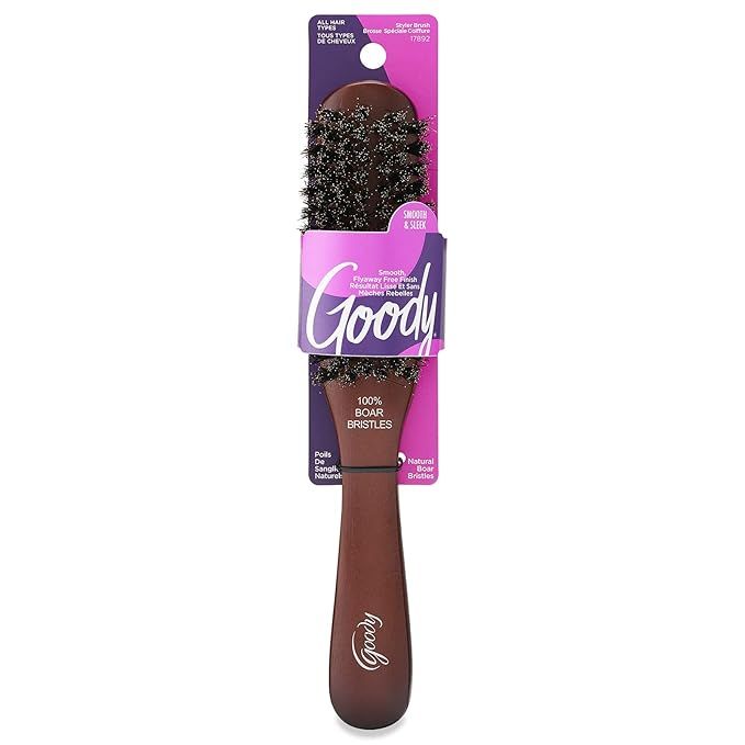 Goody Styling Essentials Goody Boar Hair Brush, Wood, 1-count (1942247) | Amazon (US)