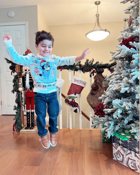 Someone is excited for Christmas 🎄 

#LTKHoliday #LTKbaby #LTKkids