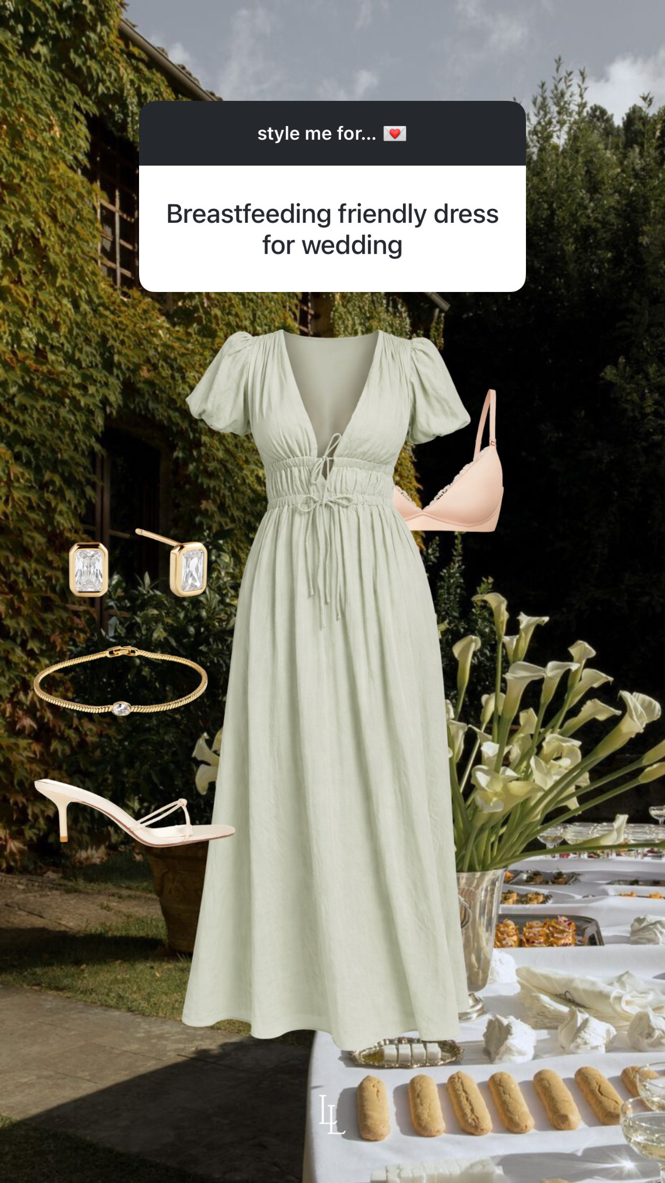 style inspo for a breastfeeding friendly wedding guest dress! 

 #LTKBaby #LTKWedding