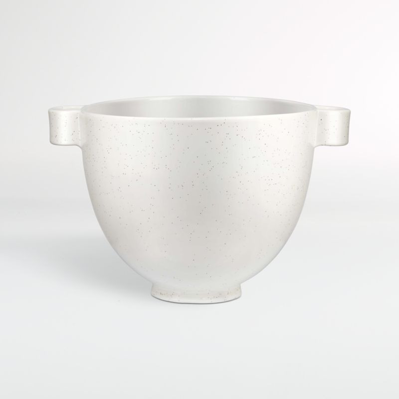 KitchenAid 5-Quart Speckled Stone Ceramic Bowl + Reviews | Crate & Barrel | Crate & Barrel