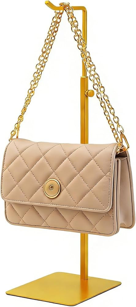 KMtilsh Purse Holder, Adjustable Purse Display Stand , Golden Handbag Display Stand, Hanger Rack ... | Amazon (US)