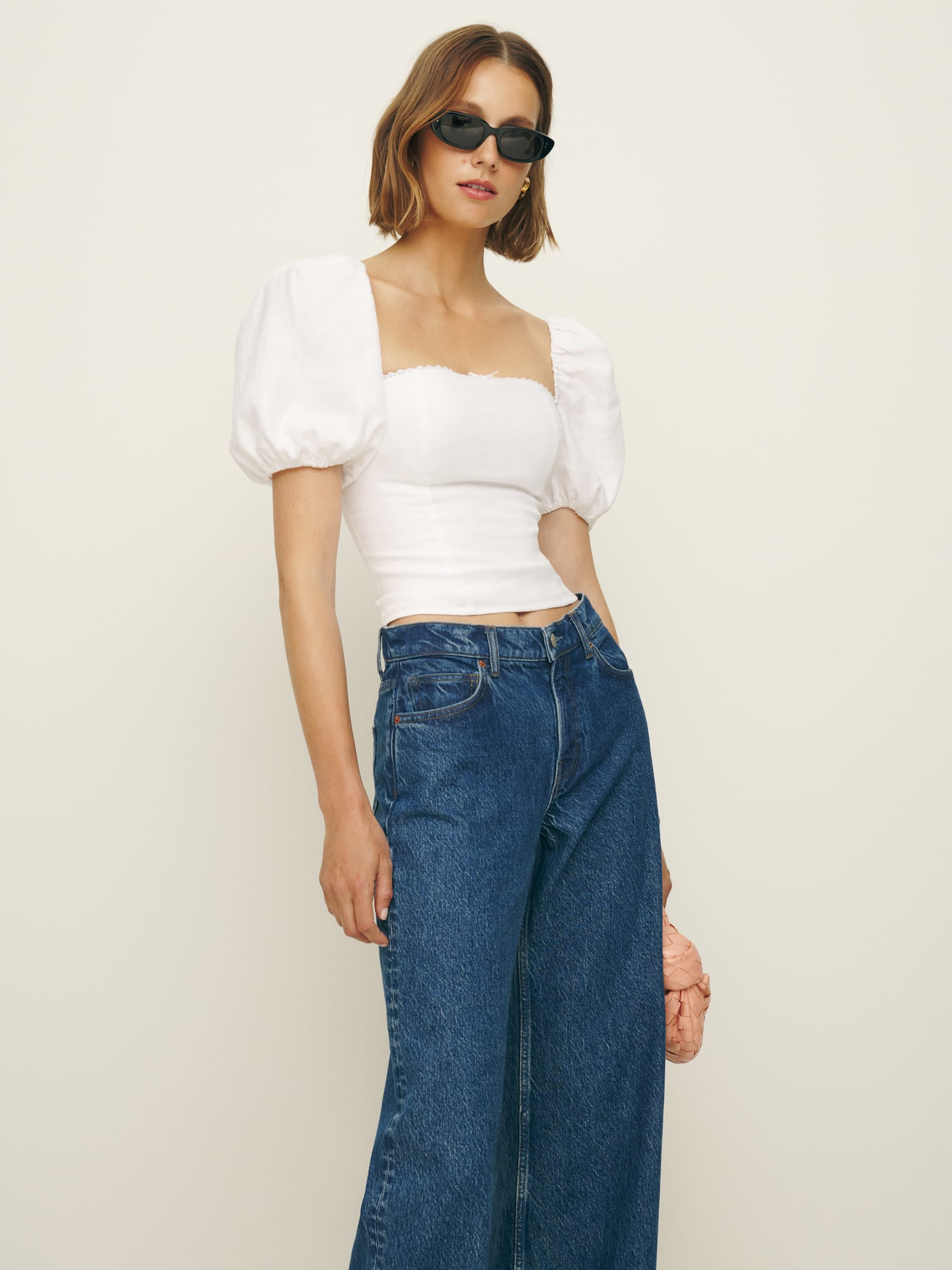 Marella Linen Top | Reformation (Global)