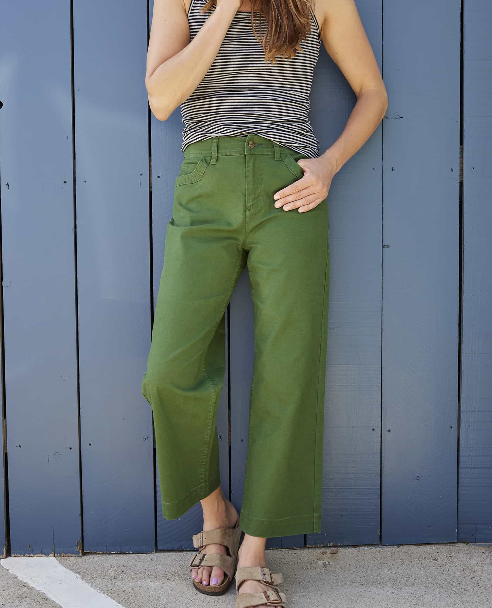 Earthworks Wide Leg Organic Cotton Crop Pant | Toad&Co | Toad&Co