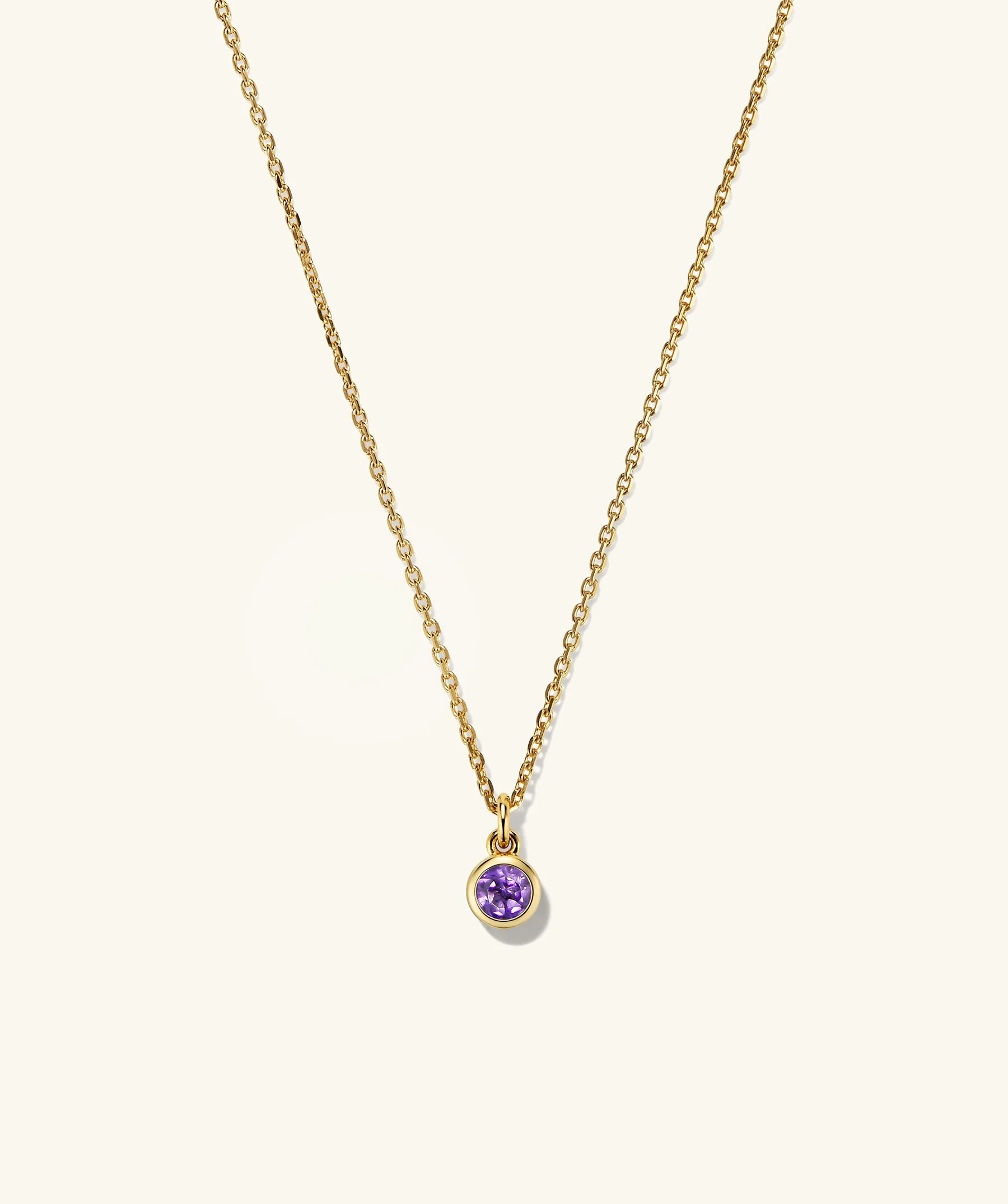 Sia Birthstone Pendant Necklace | Mejuri Fine Crew