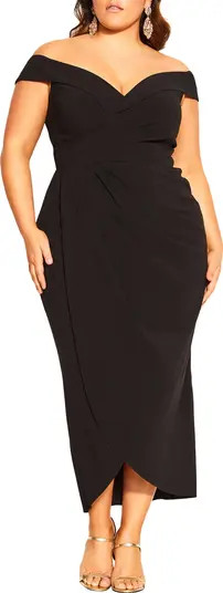 Ripple Love Off the Shoulder Maxi Dress | Nordstrom