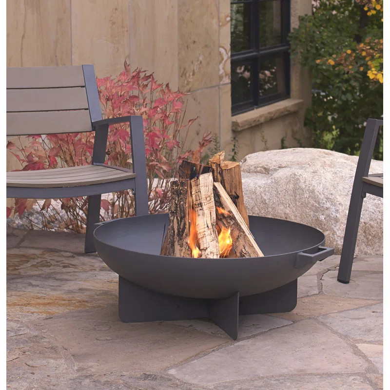 Anson Steel Wood Burning Fire Pit | Wayfair North America