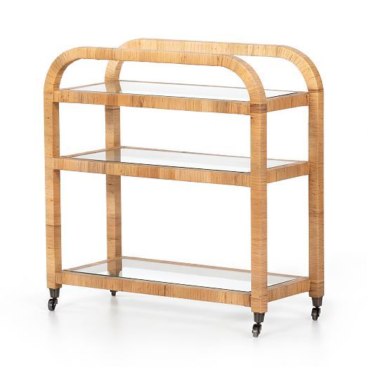 Rounded Wood Bar Cart | West Elm (US)