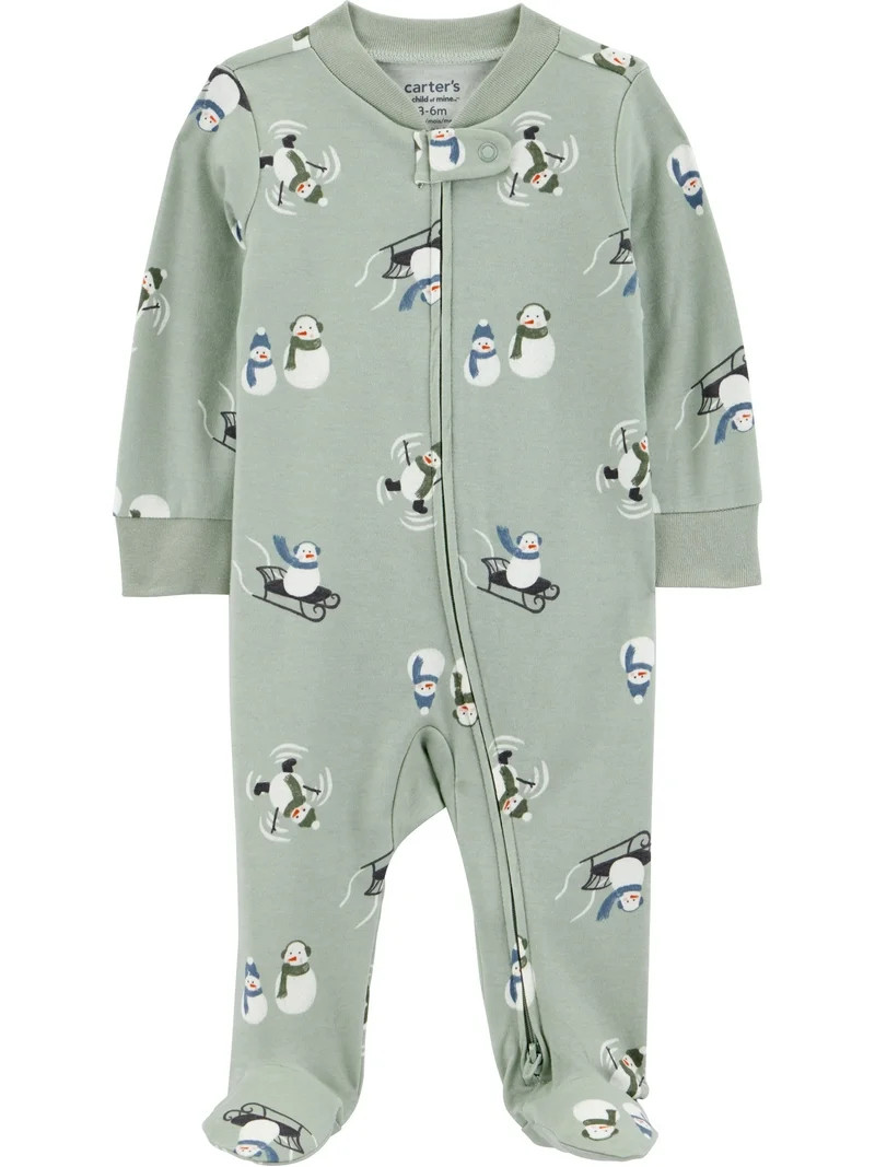 Carter's Child of Mine Baby Cotton One Piece Sleep N Play, Sizes Preemie-6/9 Months | Walmart (US)