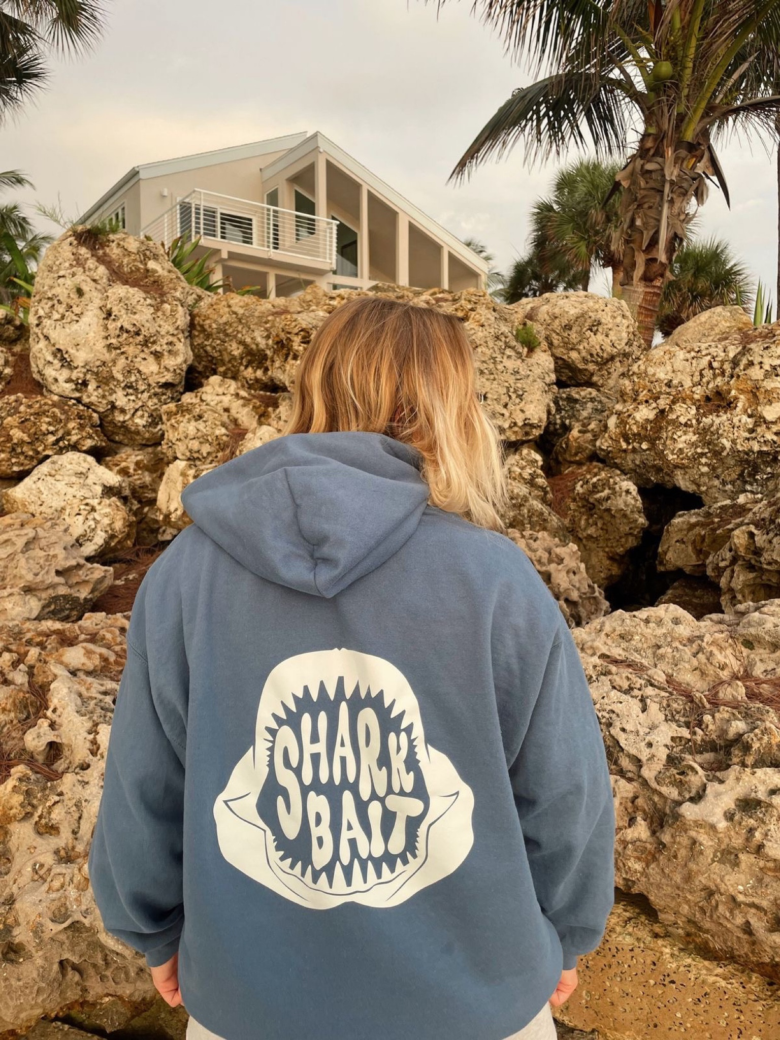 Shark Bait Hoodie in Blue
Varsity Hoodie style 

#LTKSeasonal #LTKstyletip #LTKfindsunder100
