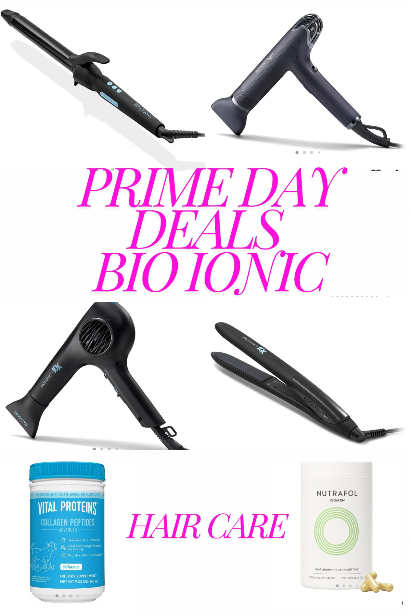 When the best hair tools are on sale, get them quick! Best for heat protection, hair health, and overall easy to use. As a stylist, these are what I use on my own hair and my clients. Nutrafol is the easiest thing to take to get growth and healthy hair! 
#primeday #amazonprimedeal #amazonprimedeals #haircare #hairtips #hairinspo 

#LTKSaleAlert #LTKBeauty #LTKStyleTip
