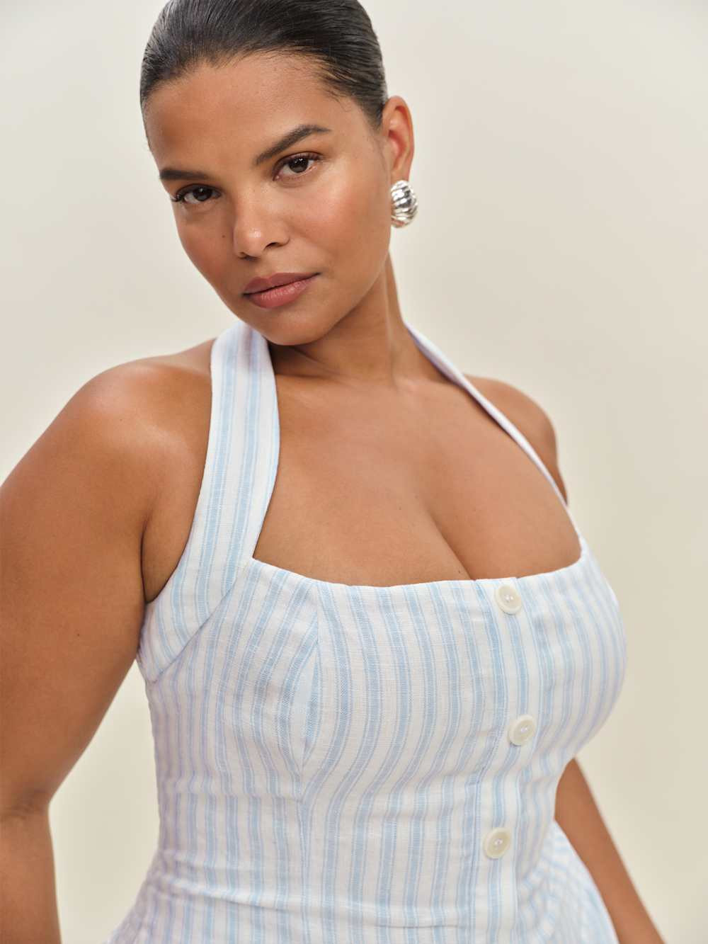 Mariela Linen Dress Es | Reformation (Global)