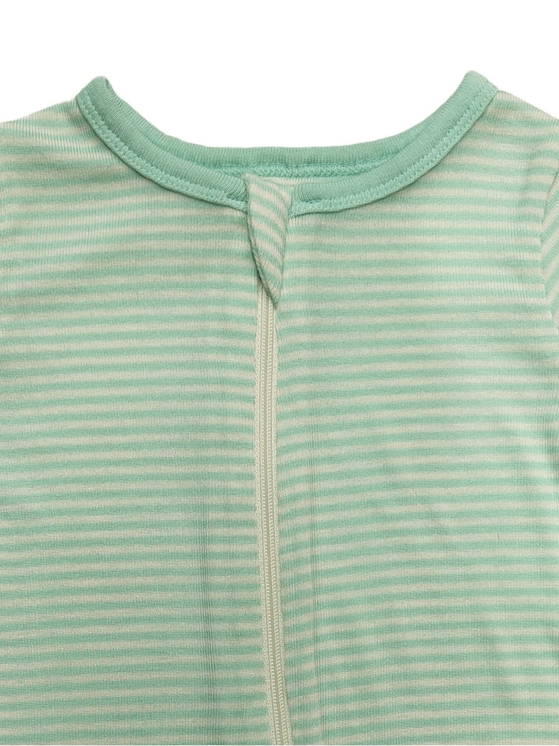 Wonder So Soft Modal by Wonder Nation Baby Gender Neutral Two-Way Zipper Footed Sleep N Play Paja... | Walmart (US)