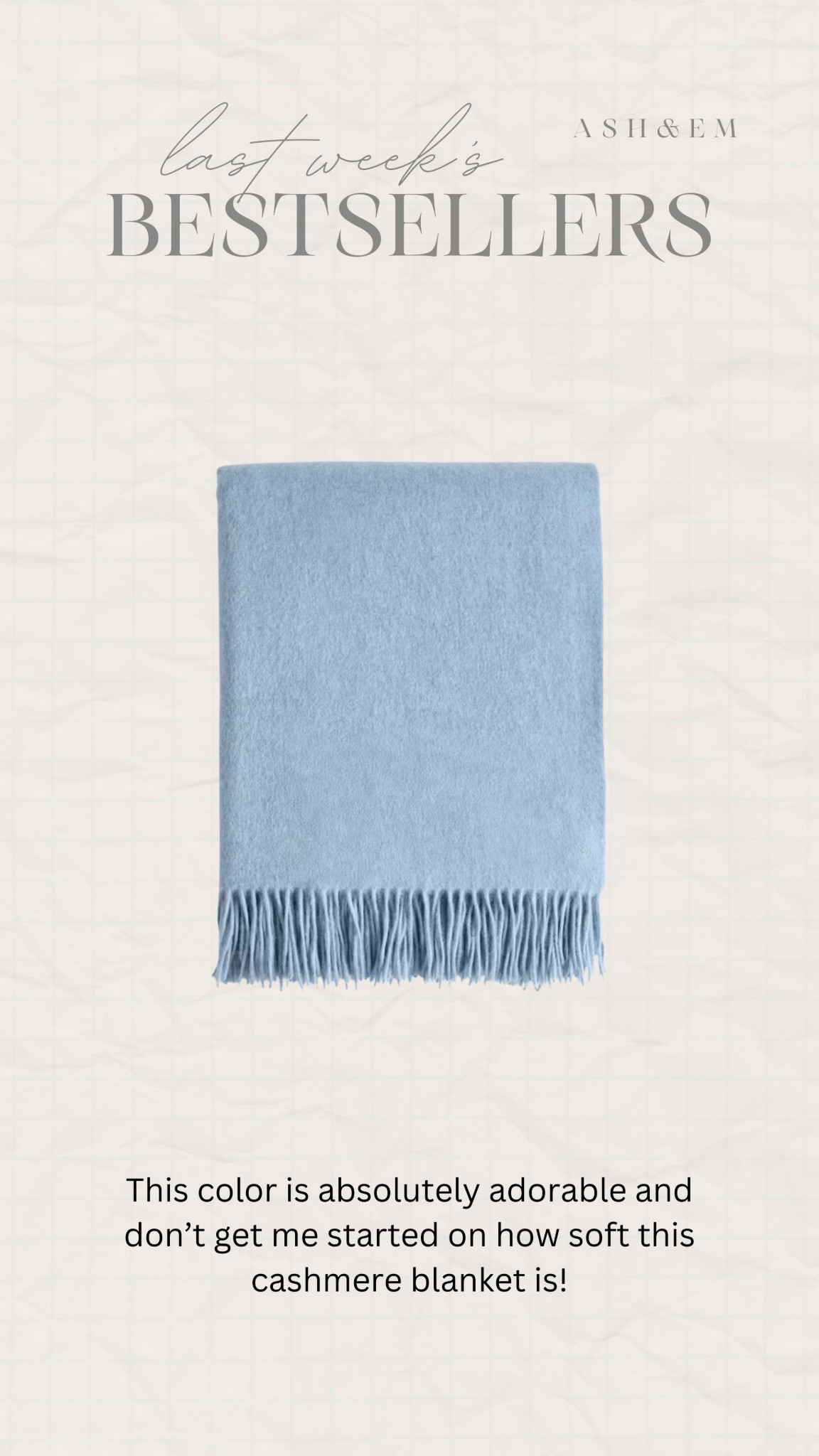 Last weeks bestseller! 

Blanket, quince blanket, spring home, home finds 

#LTKHome