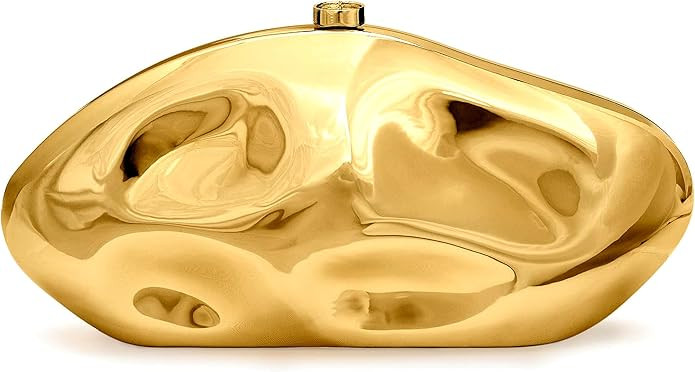 Acrylic Clutch Purse for Women Irregular Shell Evening Handbag for wedding party | Amazon (US)