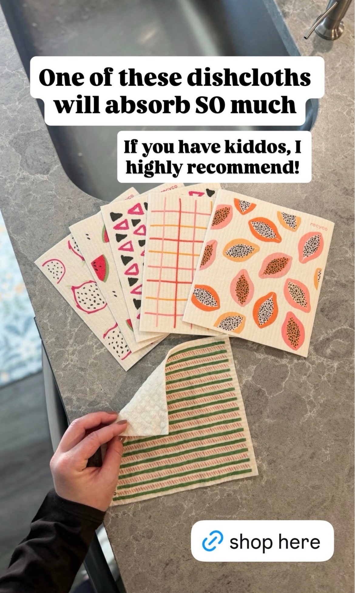 One of these dishcloths will absorb SO MUCH!

#LTKKids #LTKHome #LTKmomlife