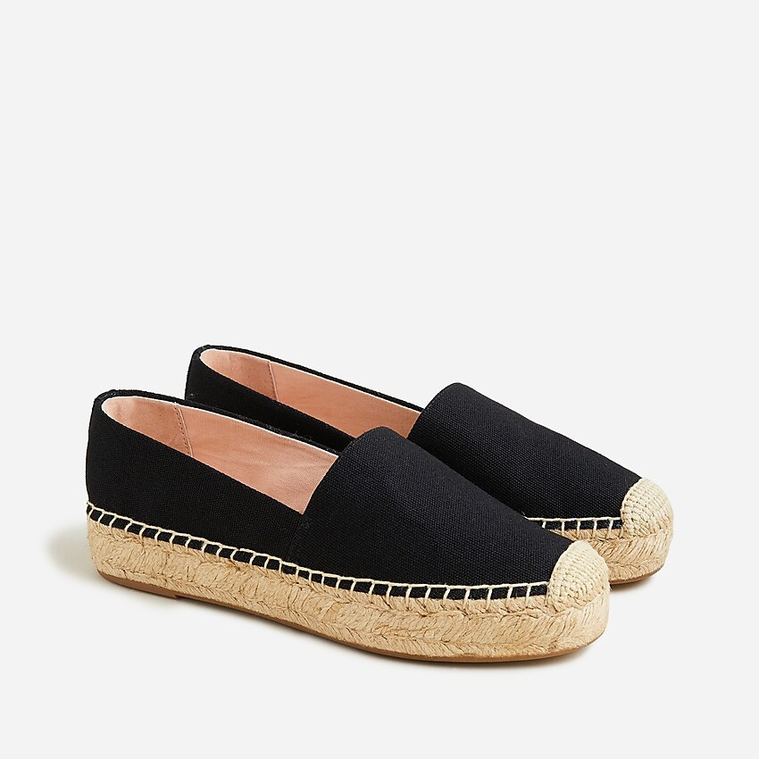 Canvas espadrille flats | J. Crew US