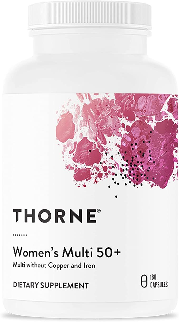 Thorne Women's Multi 50+ - Daily Multivitamin Without Iron and Copper for Women - Comprehensive, ... | Amazon (US)