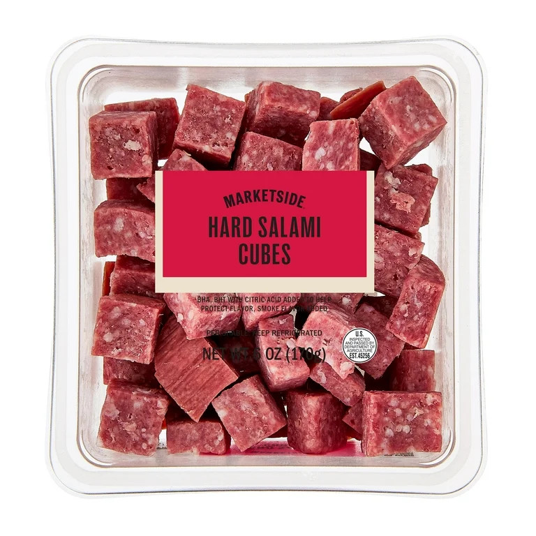 Marketside Cubed Hard Salami, 6 oz Cup (Refrigerated) | Walmart (US)