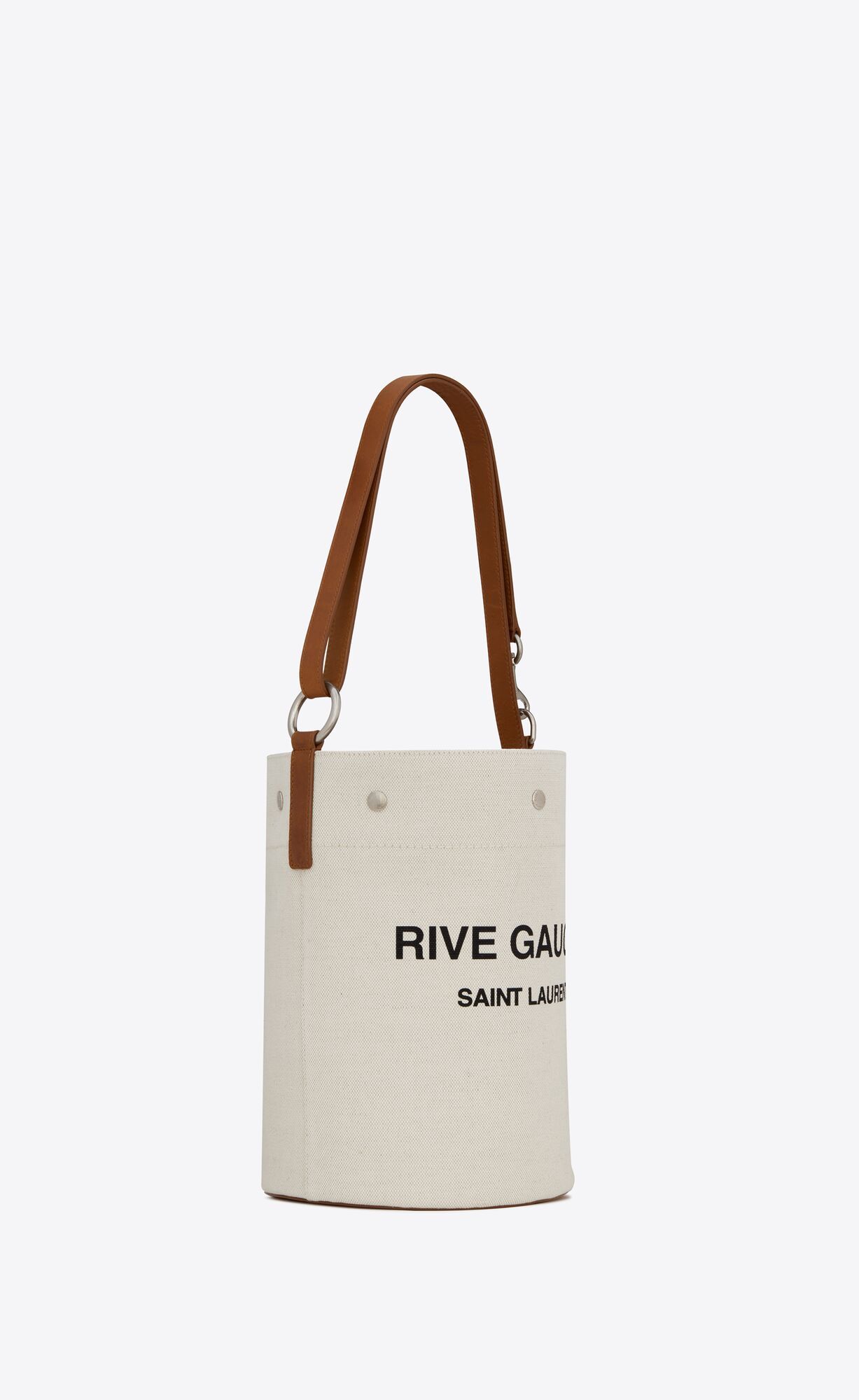 RIVE GAUCHE BUCKET BAG IN LINEN | Saint Laurent __locale_country__ | YSL.com | Saint Laurent Inc. (Global)