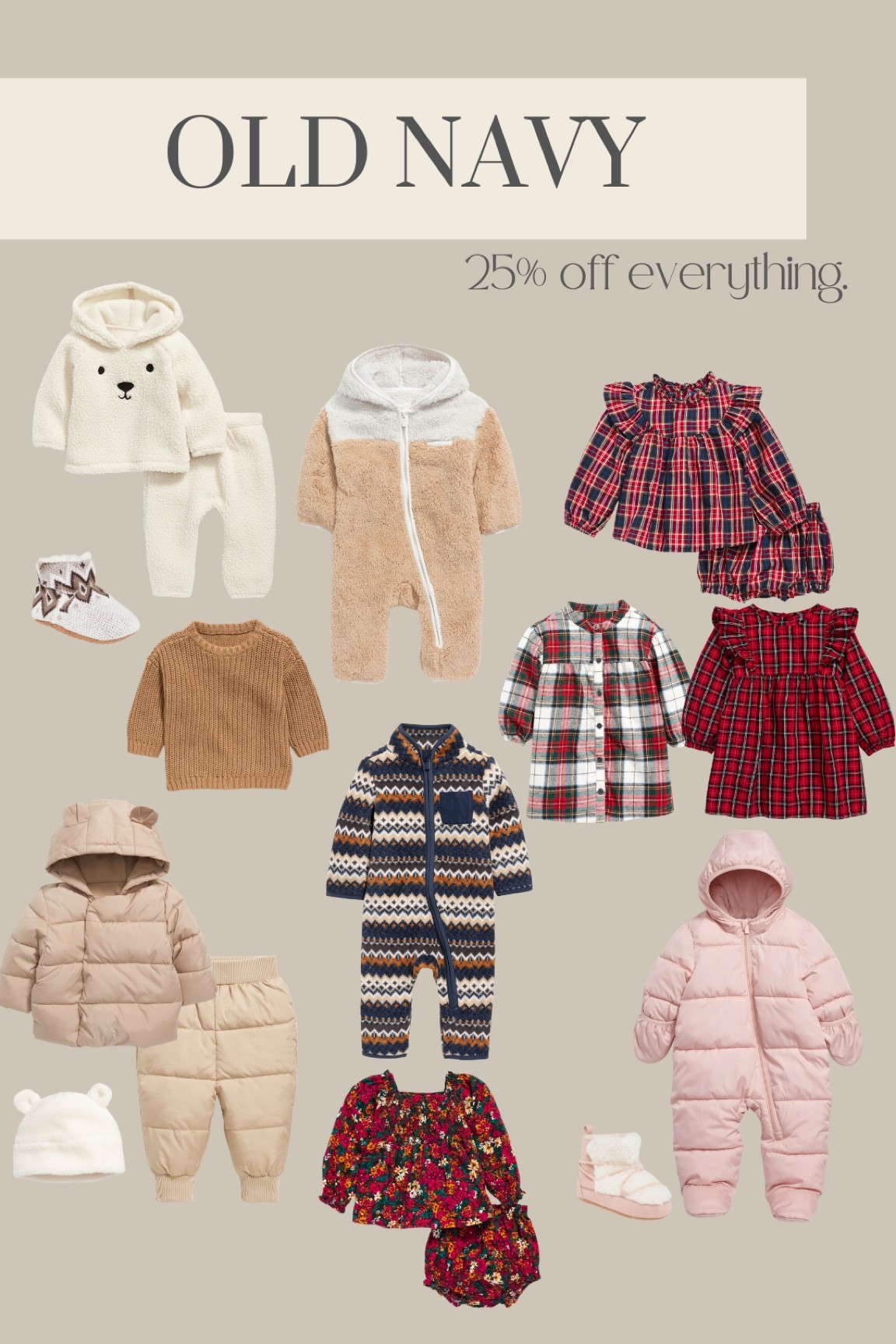 Old navy sale: 25% off everything. Baby girl outfits, plaid, Christmas outfits, baby girl clothes, 

#LTKSeasonal #LTKsalealert #LTKbaby