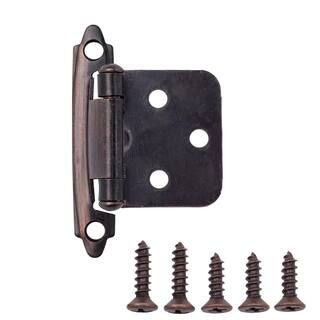 Oil Rubbed Bronze Traditional Variable Overlay Hinge (10-Pairs) | The Home Depot