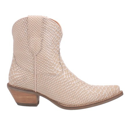 Dingo Womens Sorta Sweet Snake Print Snip Toe Pull On Cowboy Ankle Boots | Walmart (US)