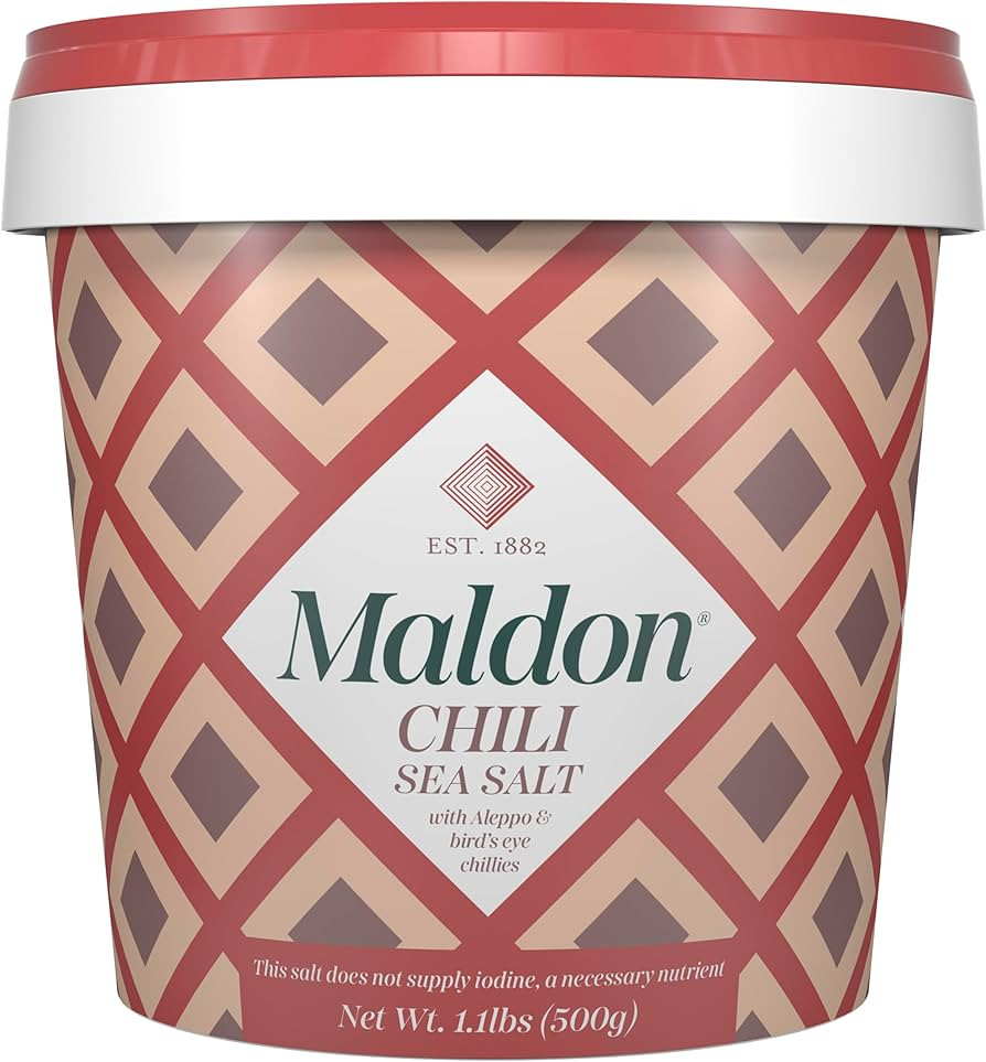 Maldon Chili Sea Salt with Aleppo & Bird’s Eye Chilies, Perfect for a Wide Range of Dishes, Fan... | Amazon (US)