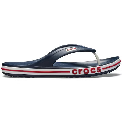 Crocs Adult Bayaband Flip Flops, Navy/Pepper, W6/M4 | Target