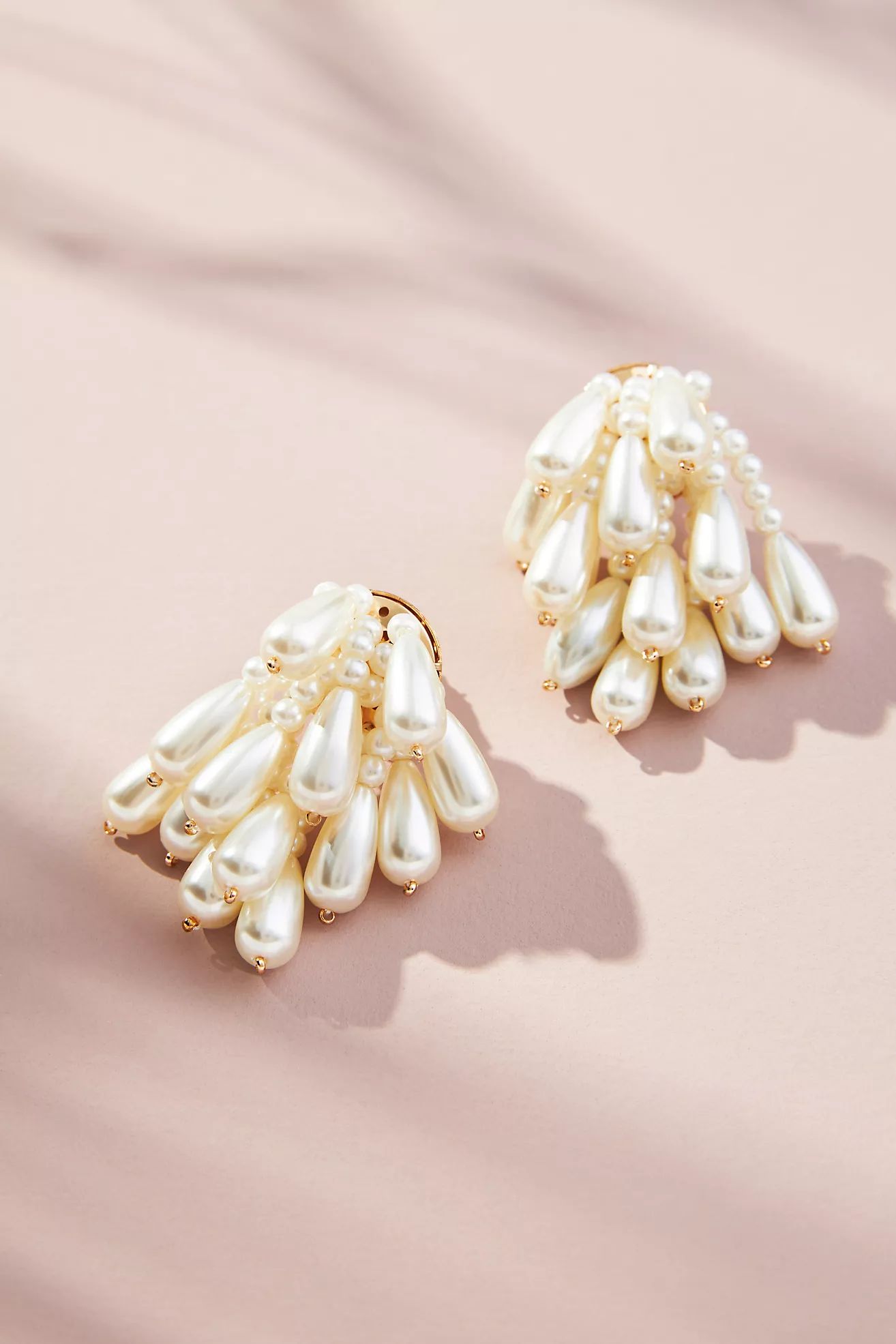 Drippy Pearl Pom Pom Earrings | Anthropologie (US)