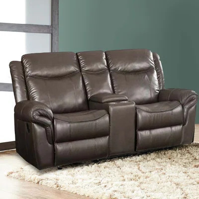 79.6" Pillow Top Arm Reclining Loveseat sofa,Leather Sofa,Upholstered Sofa,Modern Accent Sofa | Wayfair North America