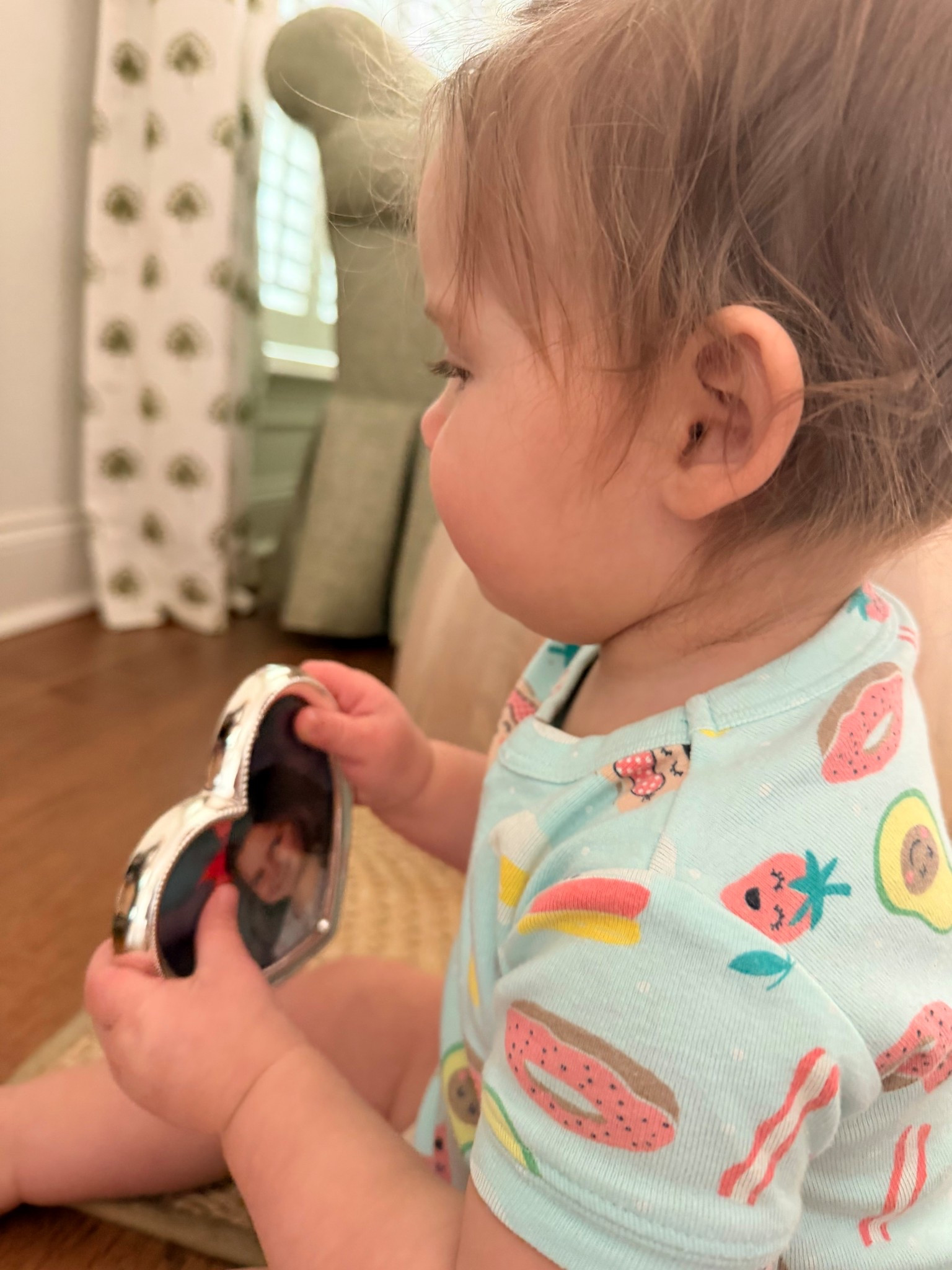 Carries sis with her at all times. 