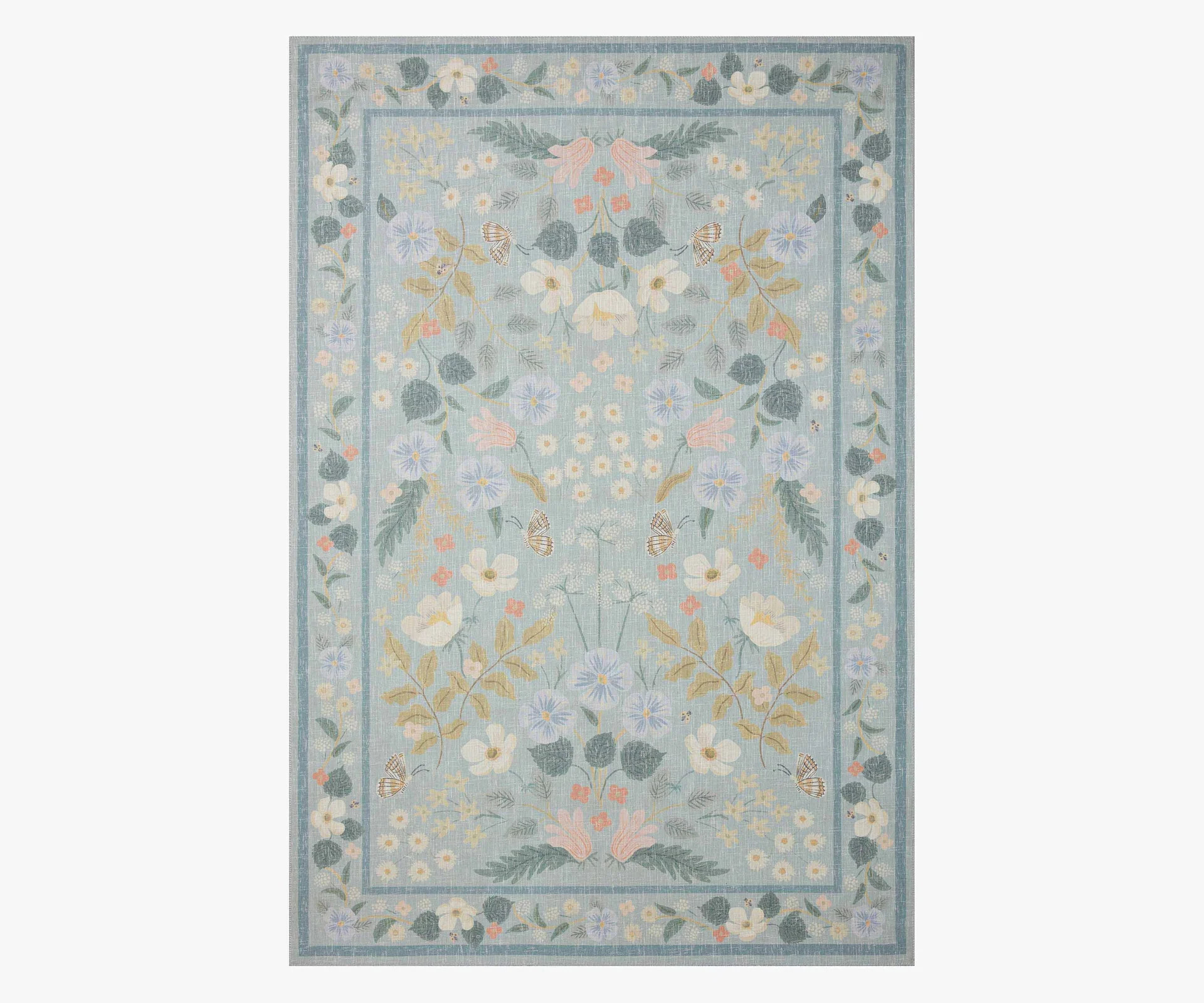 Cotswolds Willow Power Loomed Rug - Sky | Rifle Paper Co.