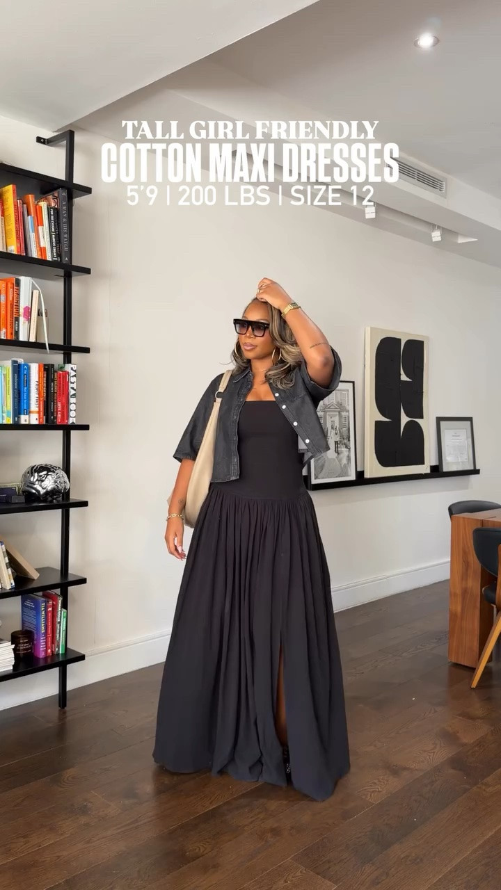 5’9 200 lbs wearing a medium and large in these! I prefer the large/ or even an XL would be good if you like a less snug fit LOVE these cotton maxi dresses. So beautiful and versatile for spring and summer!!! 😍 

#LTKootd #LTKMidsize #LTKTall
