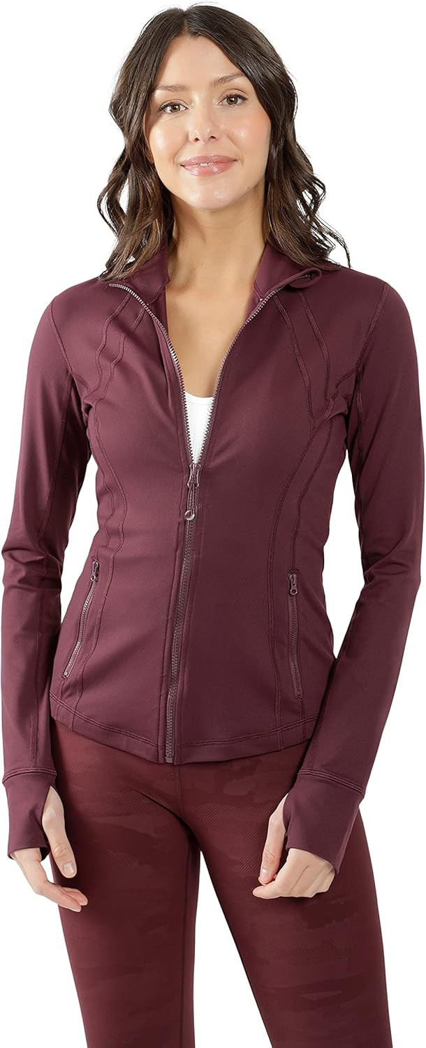 90 Degree By Reflex Women’s Lightweight, Full Zip Running Track Jacket | Amazon (US)